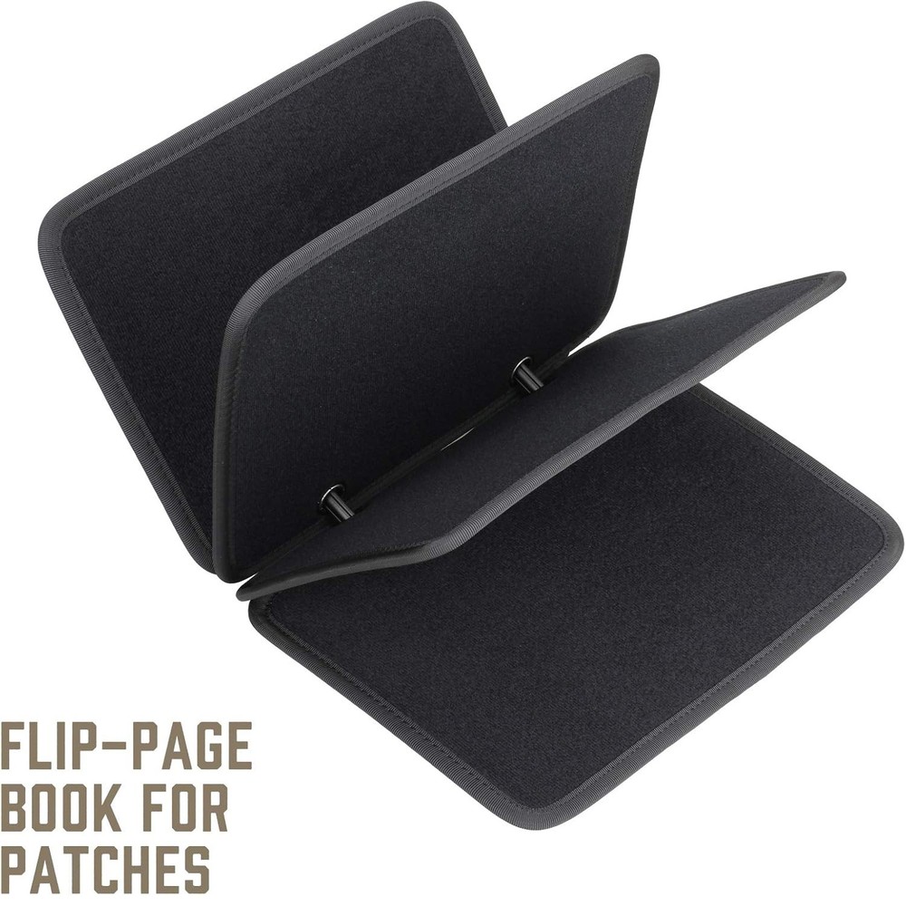 Patch Booklet Organizer Flip Page Patch Book Panel Board & Removable Ring Binder