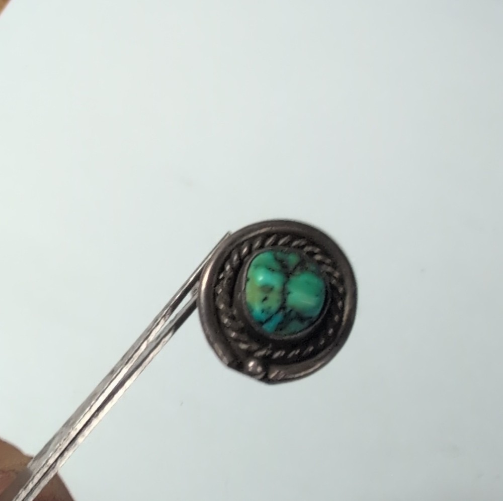 Native American Turquoise Oval Bezel Ring Ethnic Style