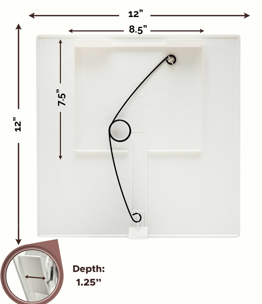 Morvat 12x12 Adjustable Spring Access Panel for Drywall & Ceiling