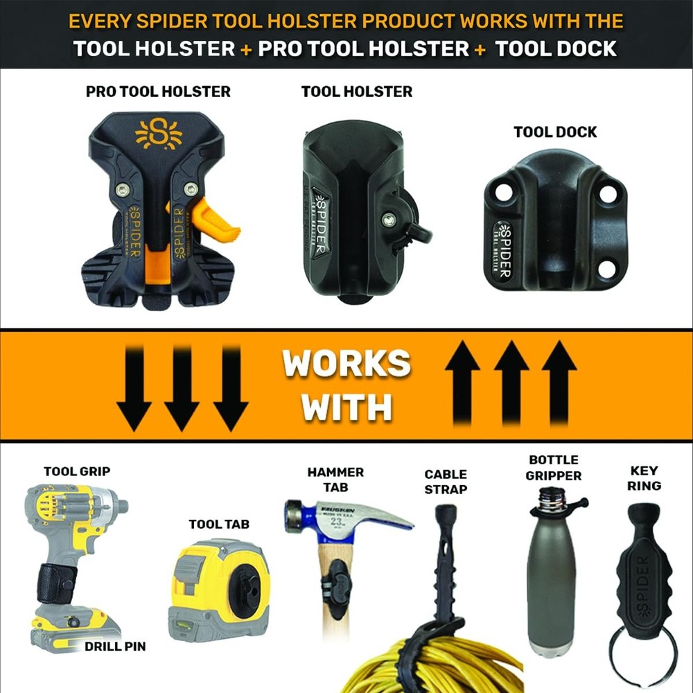 Spider Tool Holster Set - 2 Pieces, - 2 Pieces