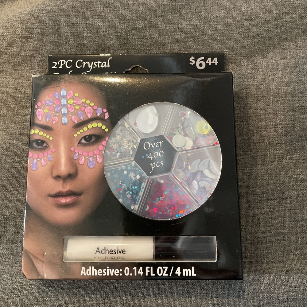 Body Gem Kit With Adhesive Over 400 Pcs