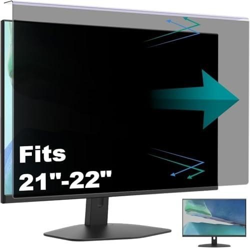 Hanging Computer Privacy Screen Protector Shield Compatible for 21.5/22 Inch Wid
