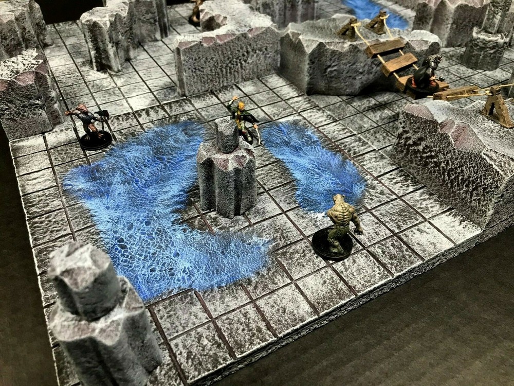 Dungeon Caverns Set 28mm Dungeons and Dragons Pathfinder d&d Terrain Scenery