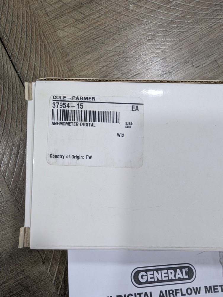 General Digital Airflow Meter DAF800 New In Box