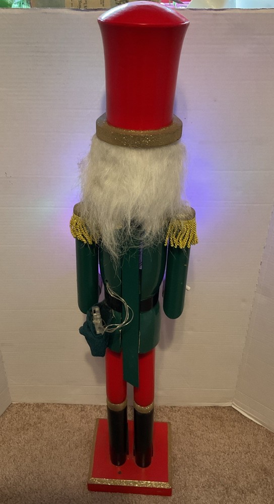 36 in. Nutcracker with Multicolor LED Lights 3’ Christmas Decor Classic Cool