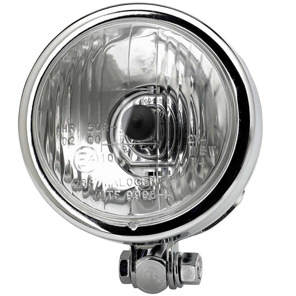 3-1/2" diameter Chrome Bottom Mount Headlight