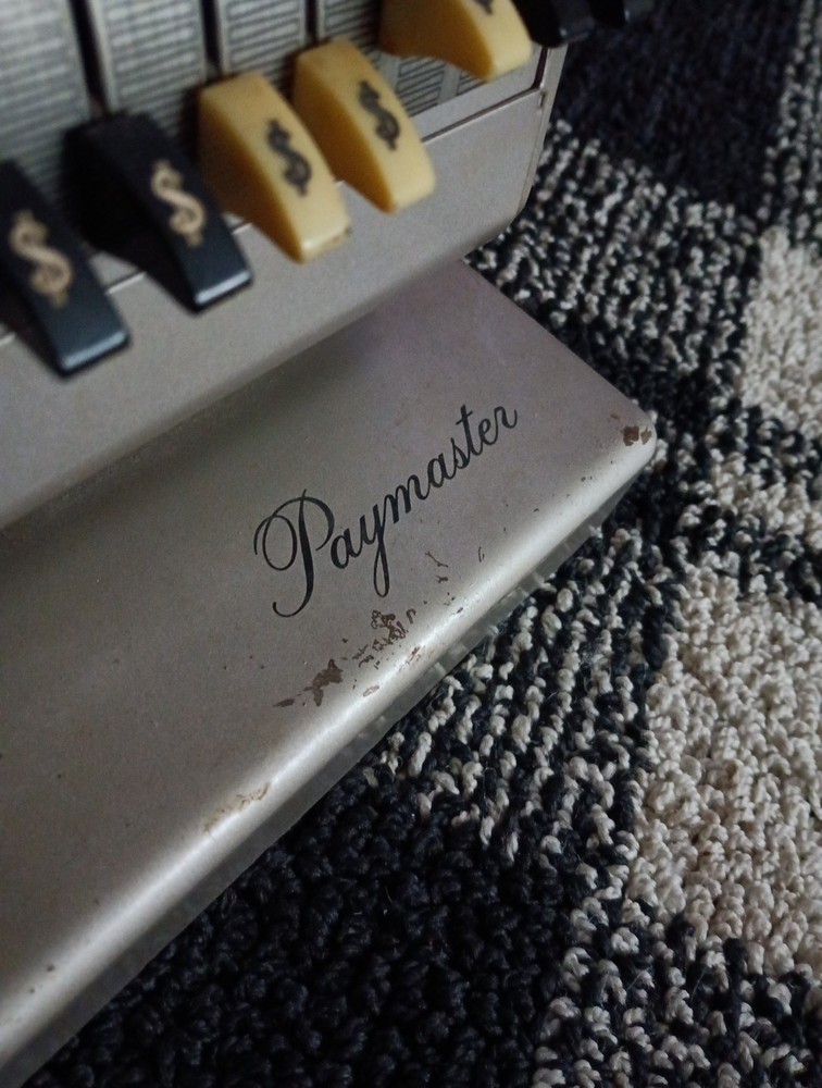 Vintage Paymaster Check Writers Machine