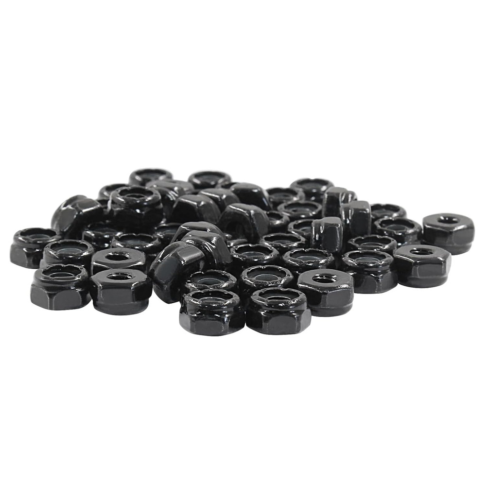 #6-32 Nylon Insert Hex Lock Nuts 50 Pcs, 304 Stainless Steel Locking Nuts, Threa