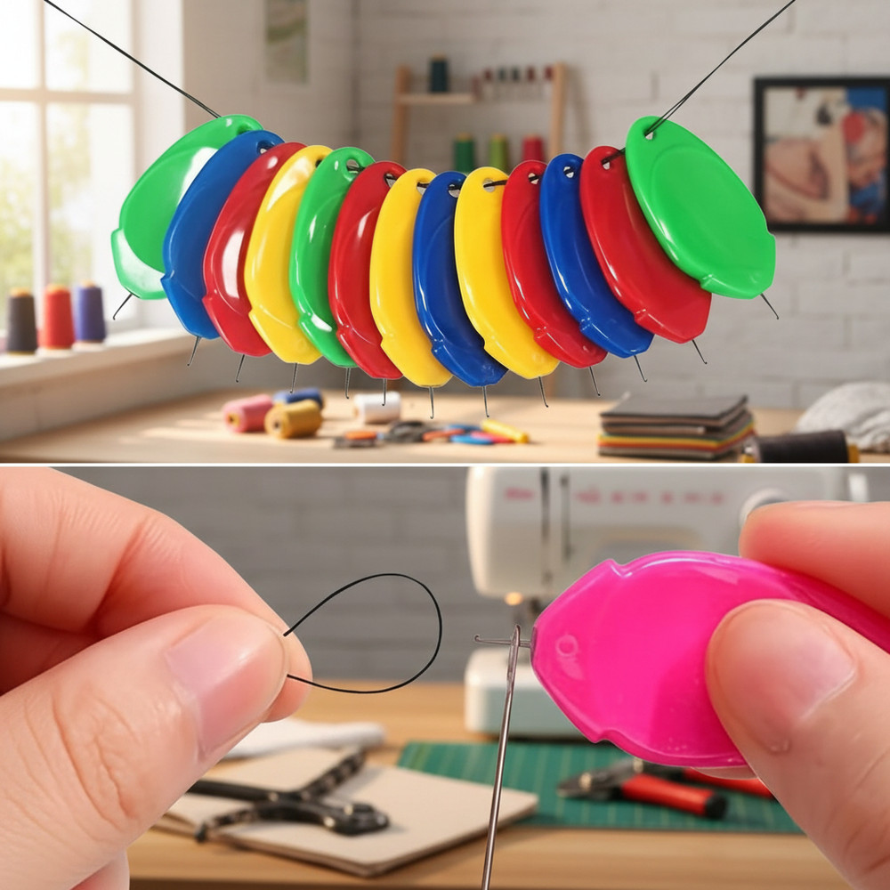10PCS Sewing Machine Needle Threader Tool Easy Use Seniors Sewing Tools For DIY