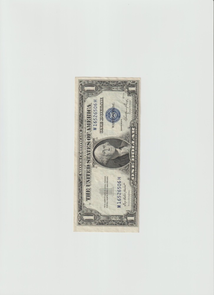 Lightly Circulated 1935-E Silver Certificate
