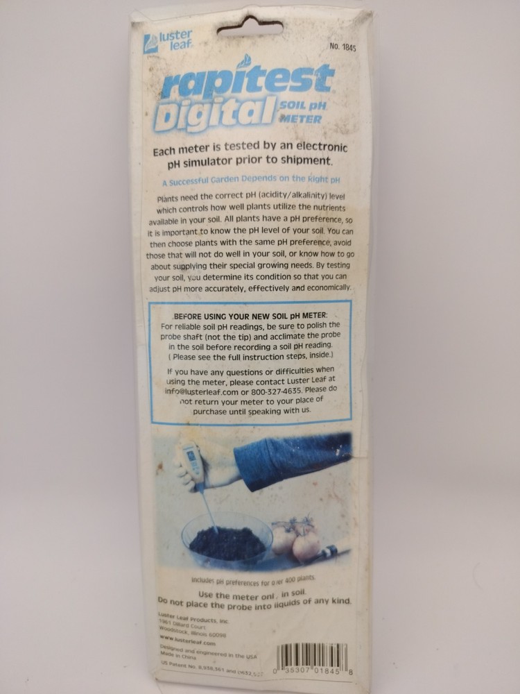 Luster Leaf 1845 Digital Soil Ph Meter