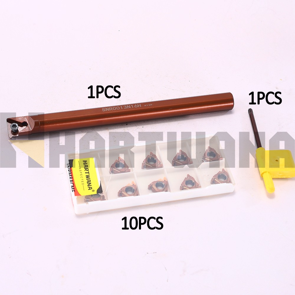Internal Threading Boring Bar SNR0013M16 29° 10ACME Threading Insert 10PCS