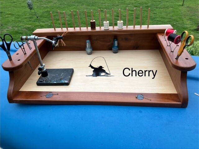 fly tying work station in Cherry
