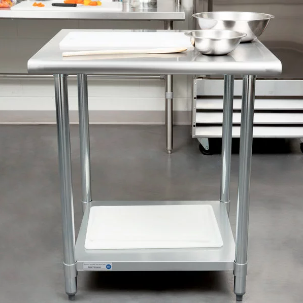 30" x 30" Stainless Steel Work Prep Table Undershelf Restaurant Kitchen NSF