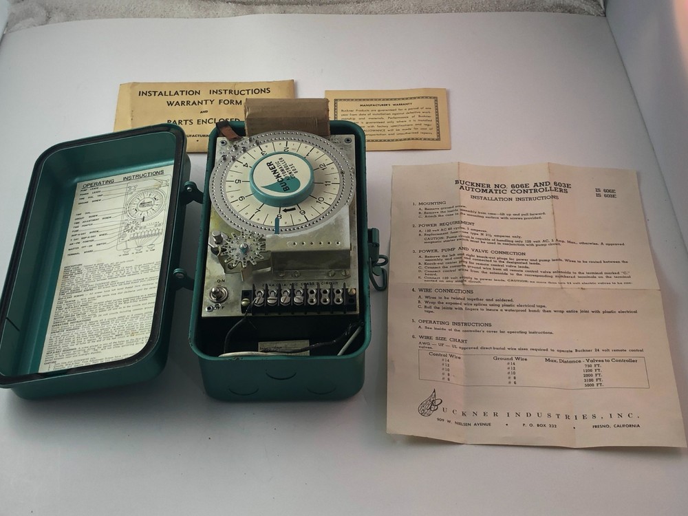 Buckner Automatic Sprinkler Controller Model 603E