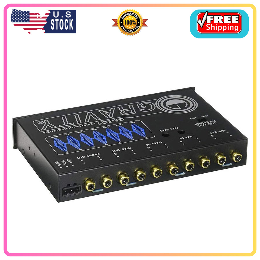 Gravity 7 Band Graphic Equalizer GR-EQ9