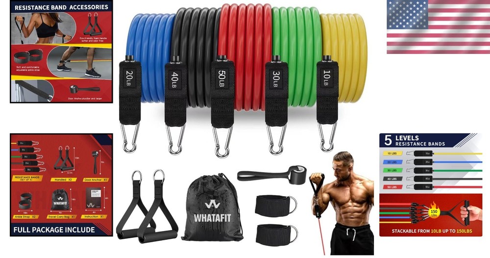 Adjustable Resistance Bands Set