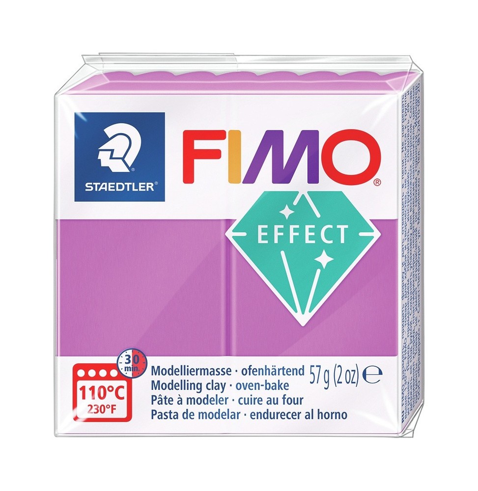 Fimo Effect Neon Polymer Clay 2oz-Neon Purple