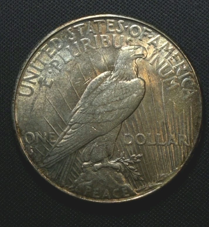 1928 San Francisco mint Peace Dollar original problem free uncirculated