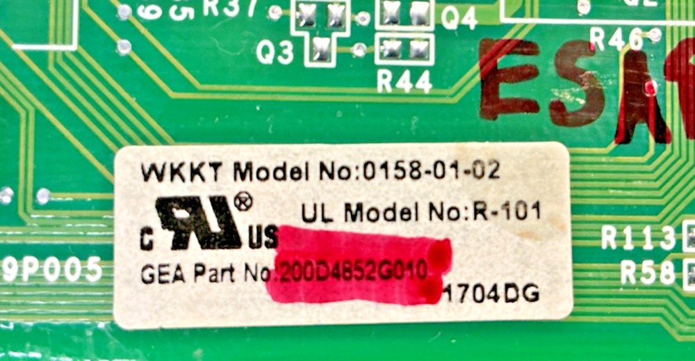 200D4852G010 OEM GE Refrigerator Main Control Board Replacement