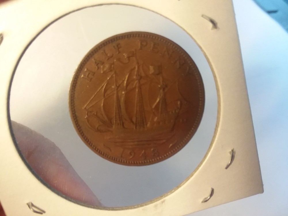 1948 Half Penny - George VI - High Grade