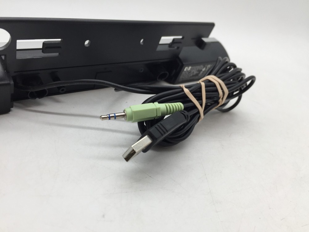 HP Silver Flat Panel Computer Speaker Bar SP03A01 USB Power FREE S/H