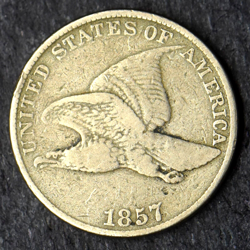 1857 Flying Eagle Cent Philadelphia 1C - COINGIANTS -