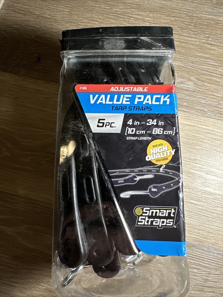 Smart Straps Assorted Rubber Tarp Straps 5-Pc.(#1A)