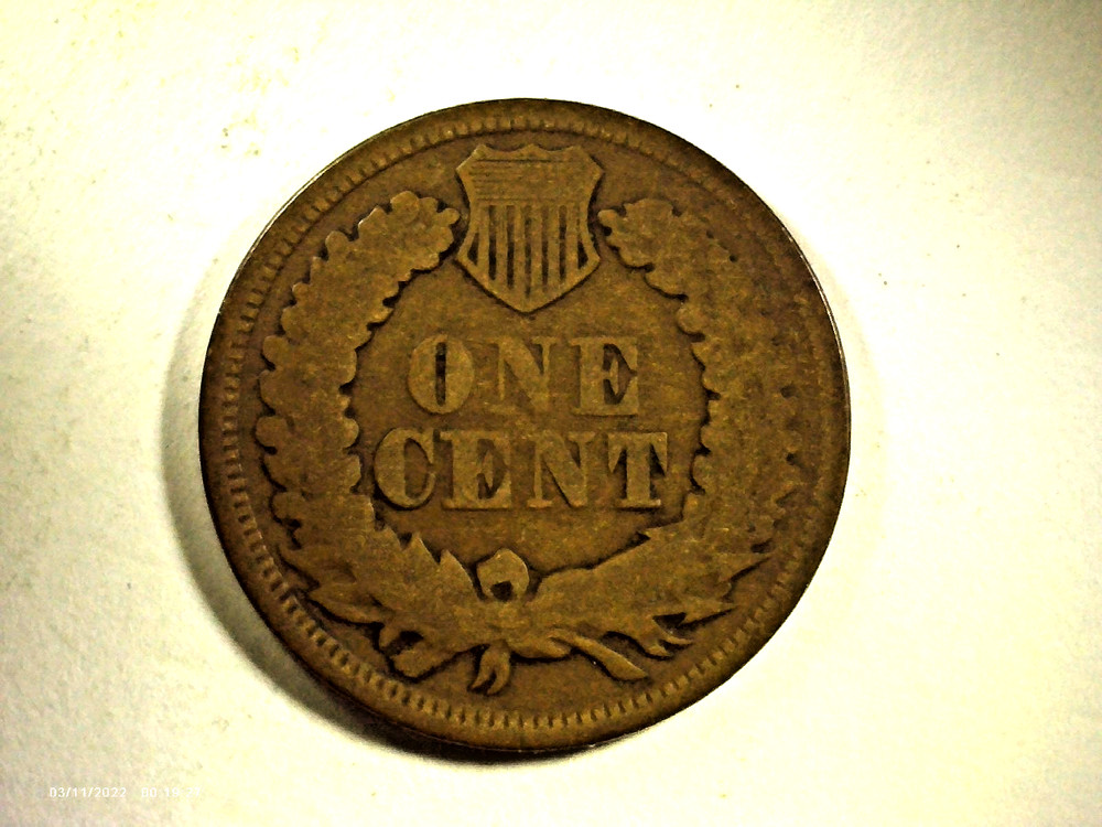 1866 INDIAN ONE CENT