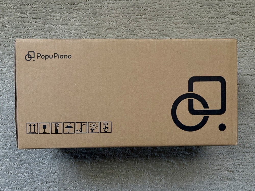 PopuPiano White Smart Piano Keyboard Full Set