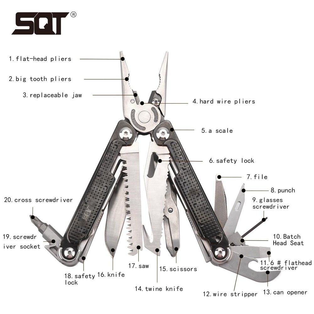 Multitool, Gifts for Men, Foldable & -Locking, Professional Multitool for DIY...