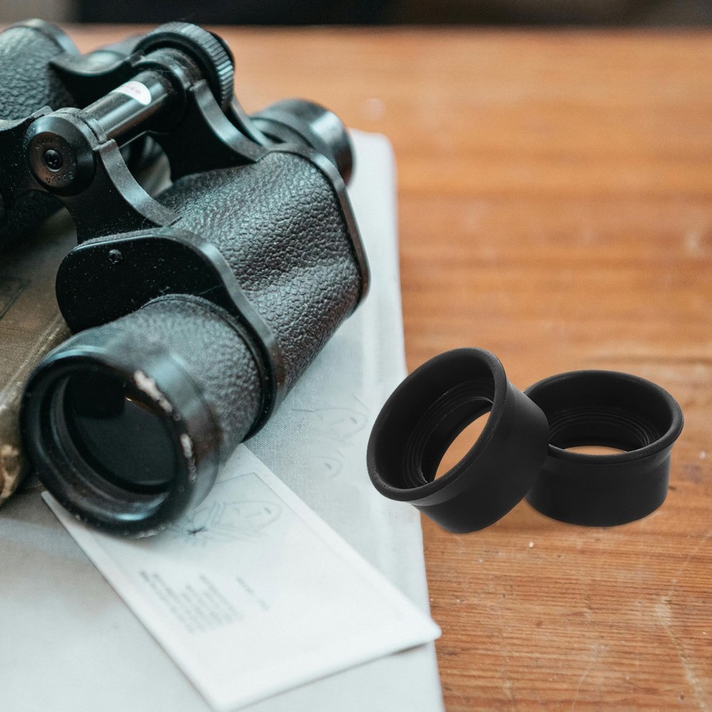 2 Pcs Microscope Eyepiece Cover Binocular Cups Binoculars Rubber