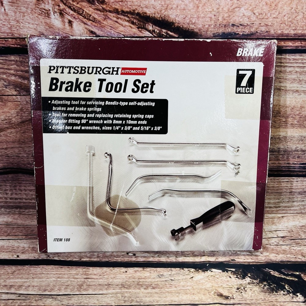 Brake Tool Set, 7 Piece, Pittsburgh Tools New in Box