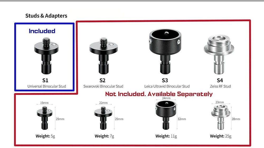 Leofoto BC-03 Hands Free Modular Binocular Adapter