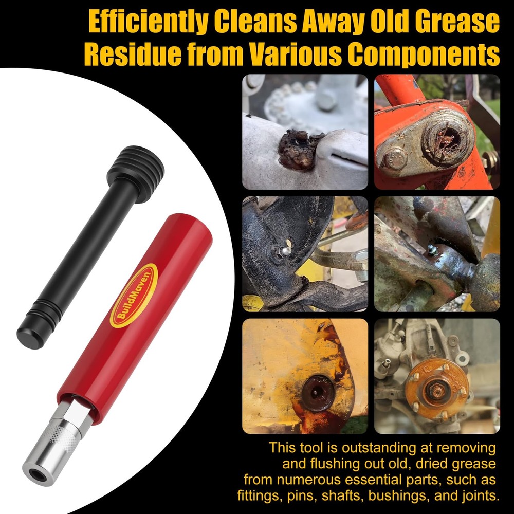 Grease Fitting Cleaning Tool -Grease Zerk Cleaner, Zerk Fitting Cleaning Tool...