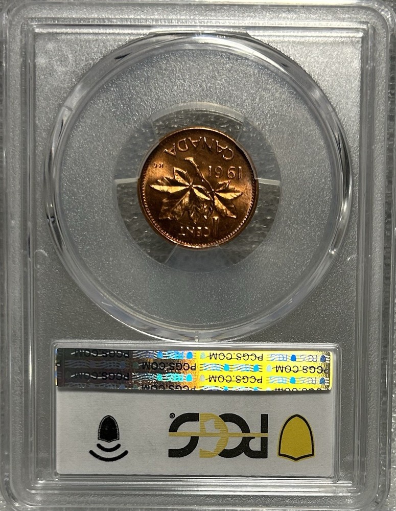 1961 Canada 1¢ PCGS MS 65 RD BX13-24