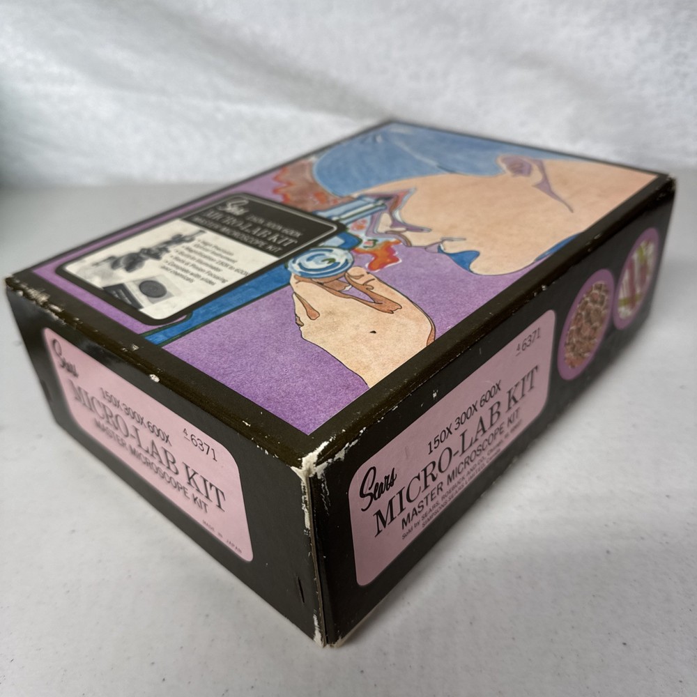 Vintage Sears Micro-Lab Master Microscope Kit #6371 Complete Very Nice US3