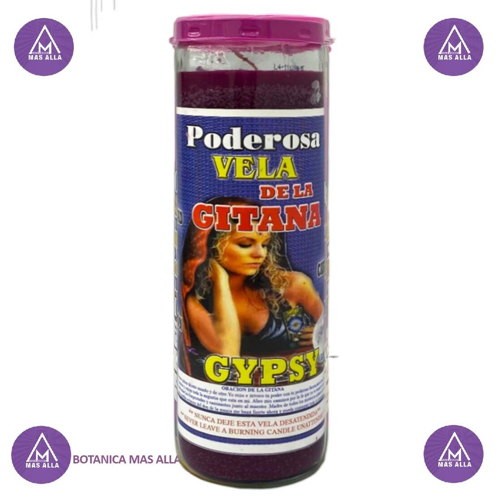 Veladora Preparada Gitana - Fixed Candle Gypsy  - 7 Days Cocktail Candle