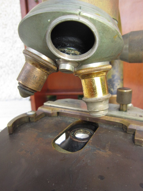 Ancient Microscope STIASSNIE Paris 19th Century