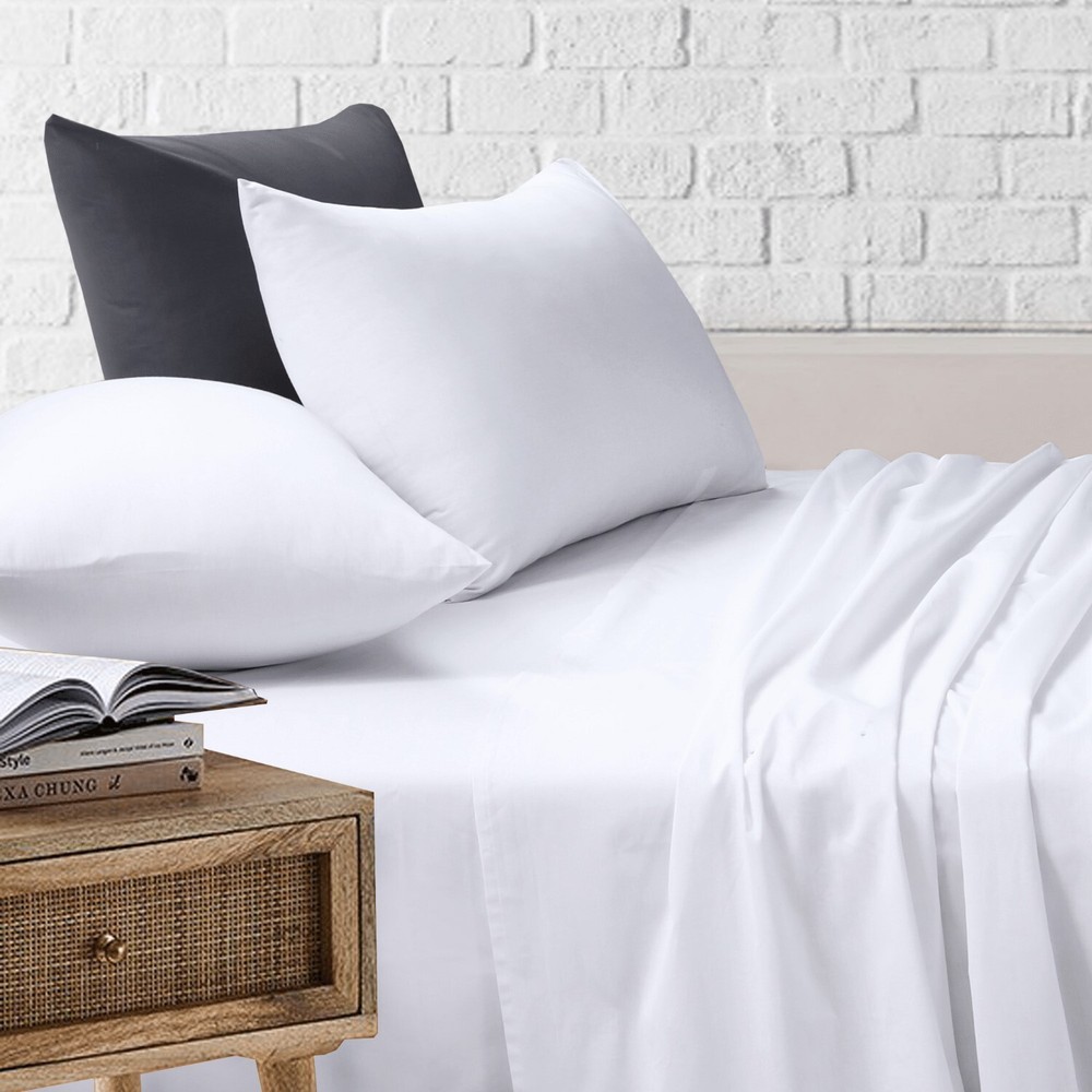 Bed Sheets Cotton Rich Single Double King Queen King Single Flat Fitted Sheet