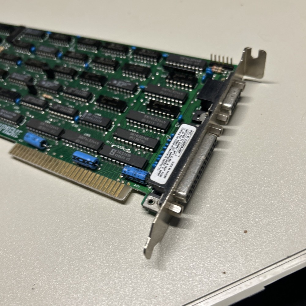 IBM PC XT BLACK&WHITE / PARALLEL MONOCHROM 8 BIT ISA VIDEO CARD tested