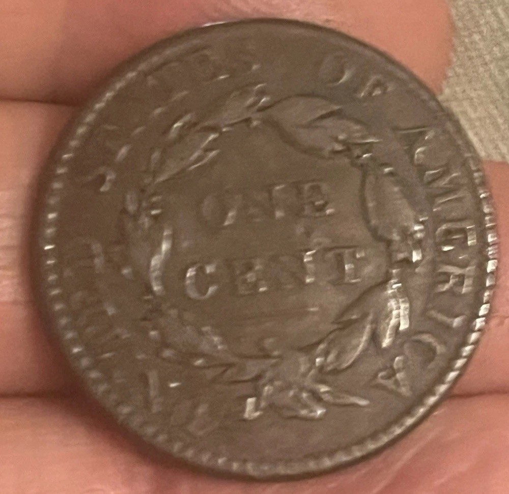 1818 Coronet head , large cent , Very fine, scarce