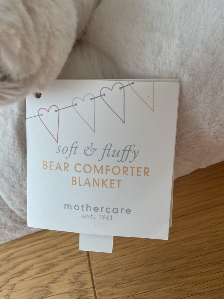 Mothercare Soft & Fluffy Bear Comforter Blanket