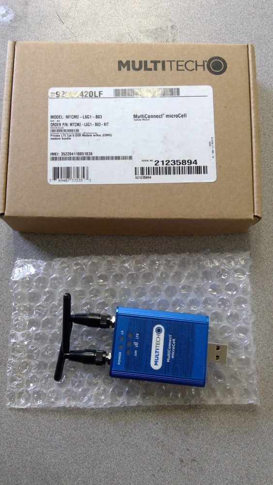 MULTITECH MULTICONNECT MICROCELL USB MODEM MTCM2-L6G1- B03