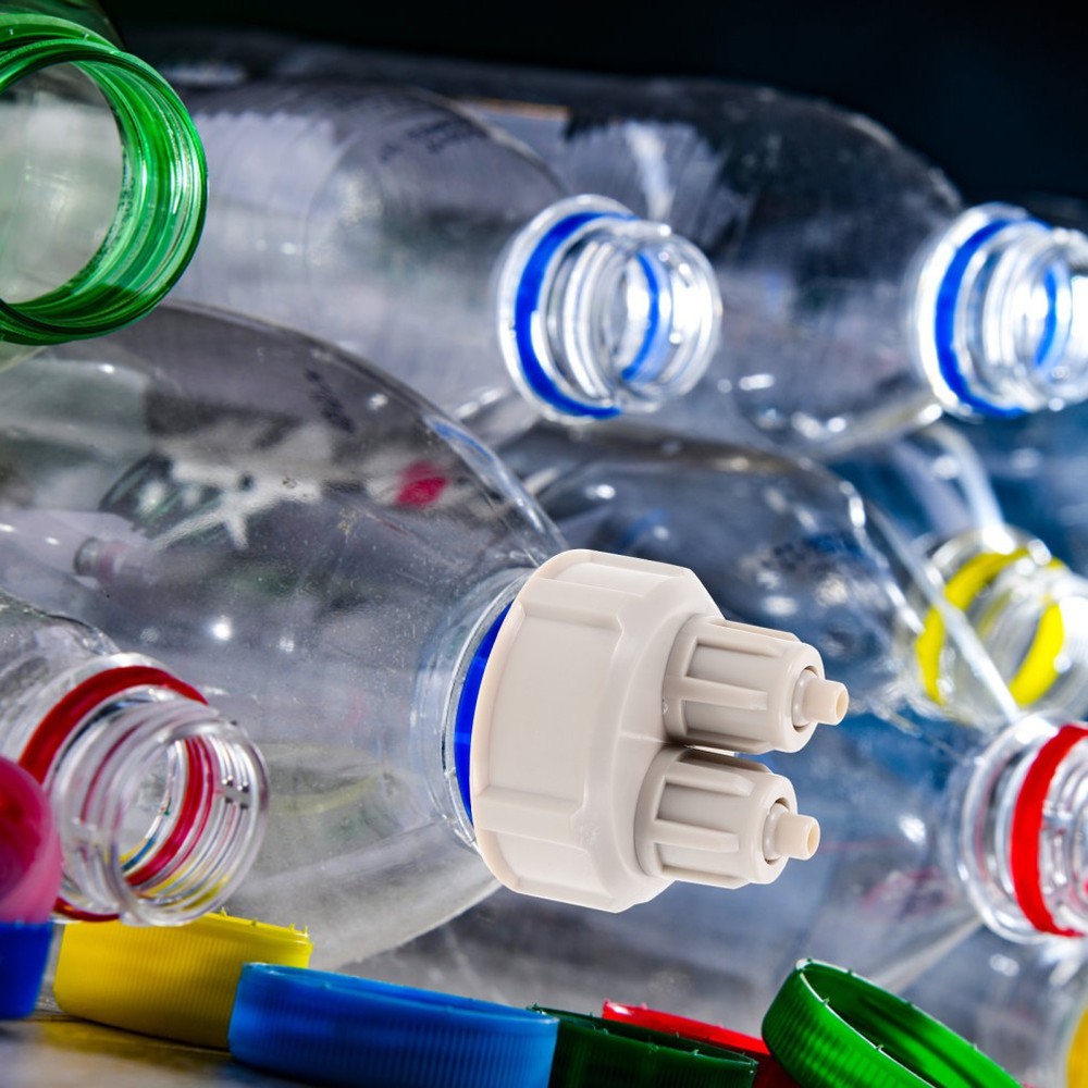 2 Pcs Dioxide System Aquarium Carbon Diffuser Bottle Fish Tank Cap