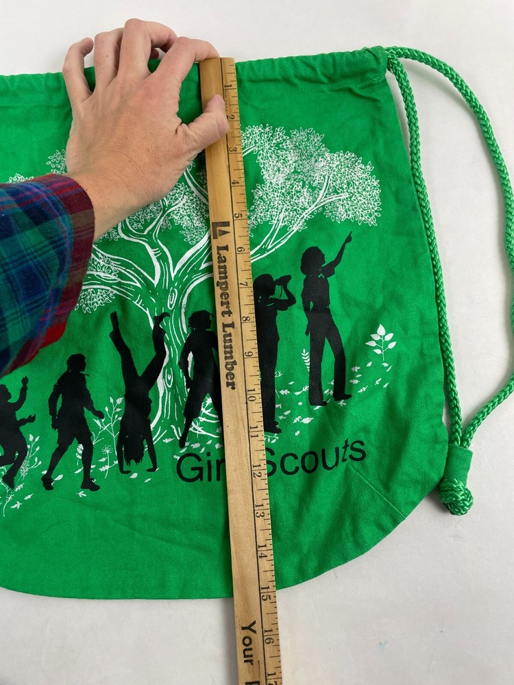 Girl Scouts Drawstring Backpack Green