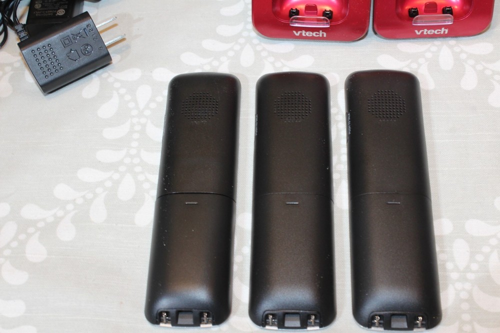 VTech DS6421-3 DECT 6.0 Cordless Digital Answering Machine Bluetooth RED A+++