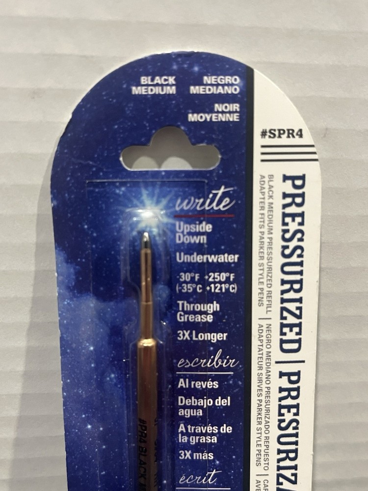 Fisher Space Pen Pressurized Refills - Black - Medium - SPR4 SEALED NEW