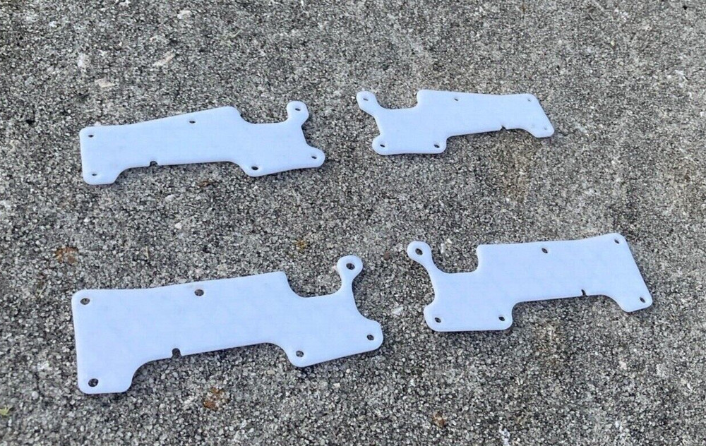 White Traxxas Sledge Arm Inserts (Set Of 4)