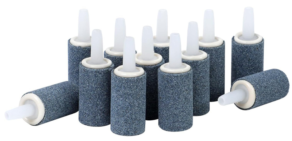 Aquarium Air Stones 12 Pack Bubble Diffuser for Fish Tank & Hydroponics